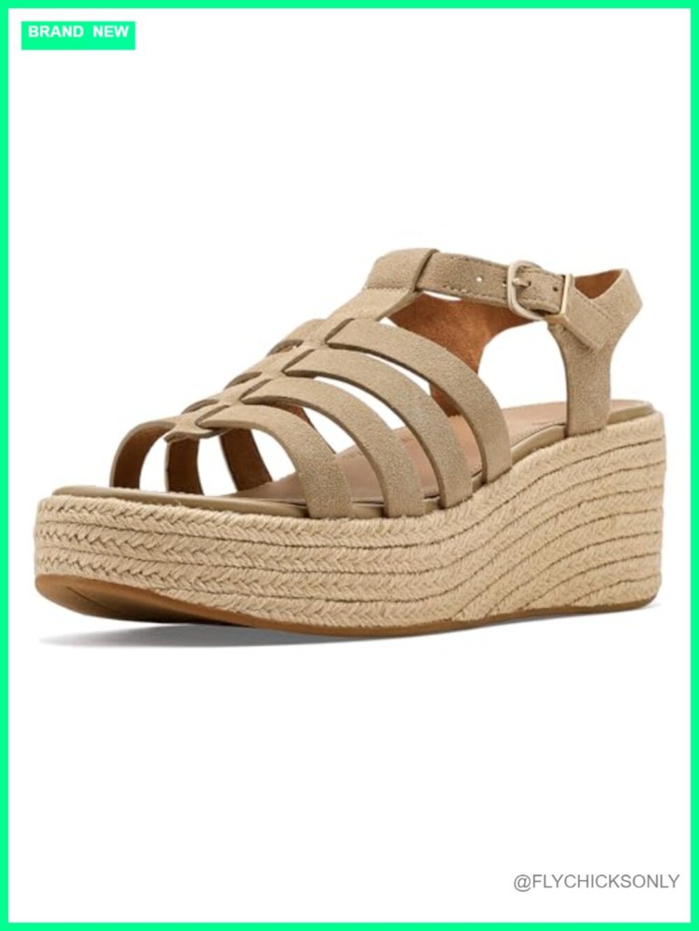 Platforms Espadrille Fisherman Wedge Sandals Suede Comfort